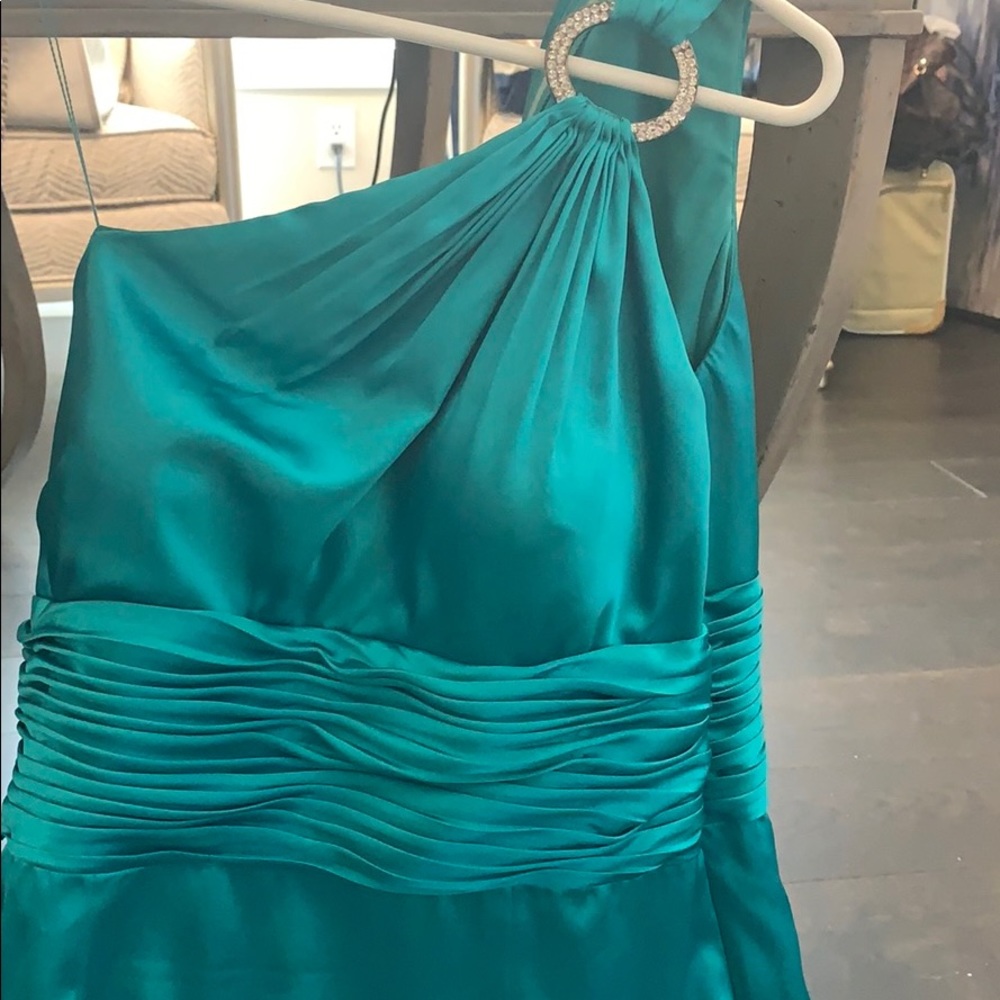 One strap dress knee length